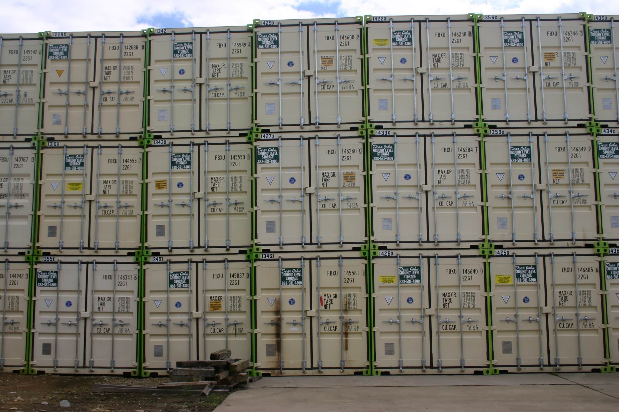 20' Storage Container stacked 1