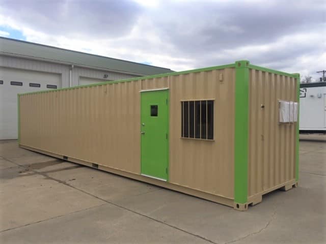 40' Ground Level Office Container 1